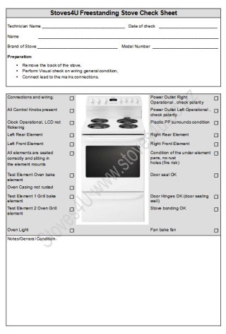 Stoves4U 30 point Checklist - image